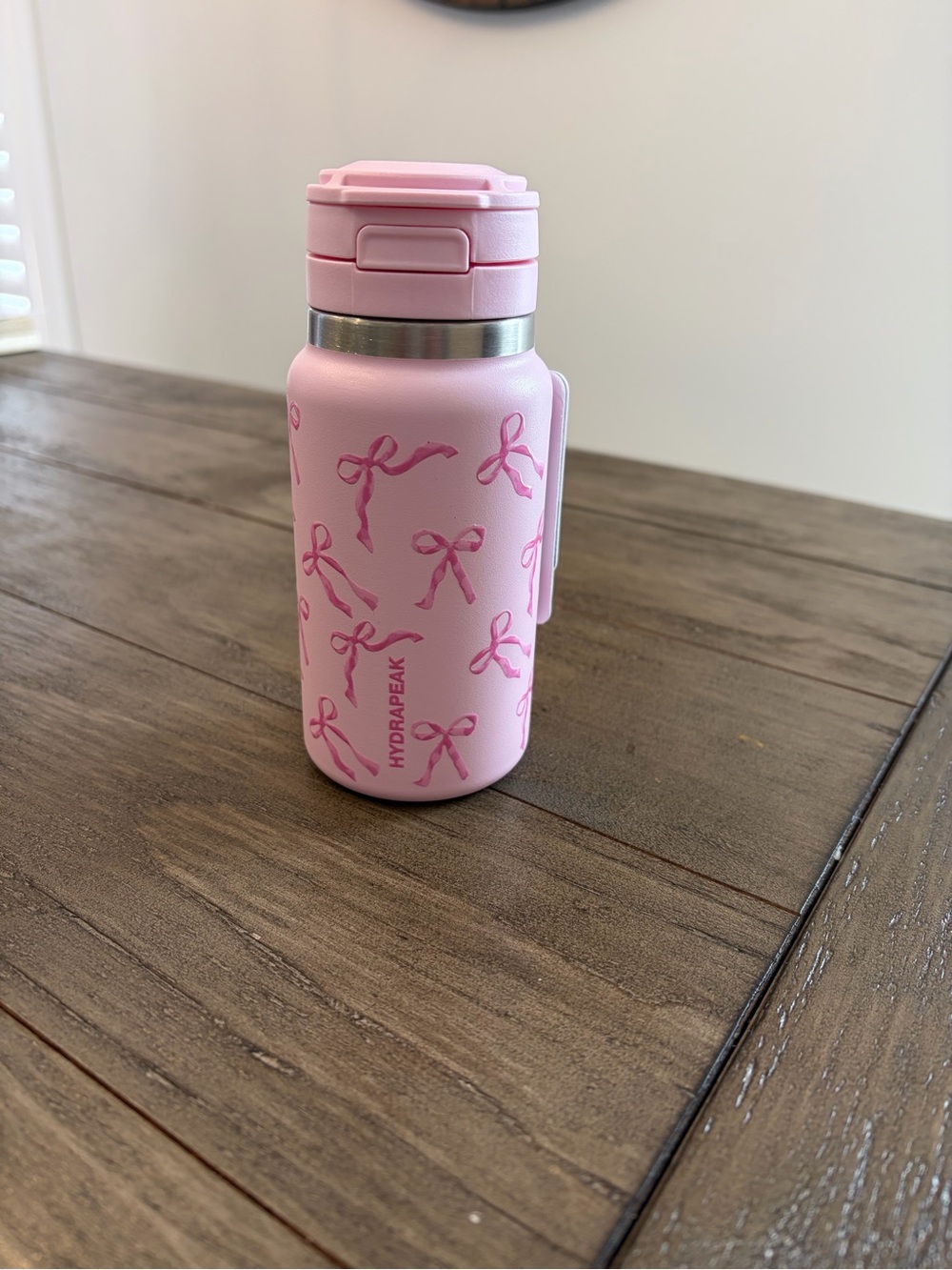HydraPeak Kids Pink Ribbon Insulated Bottle